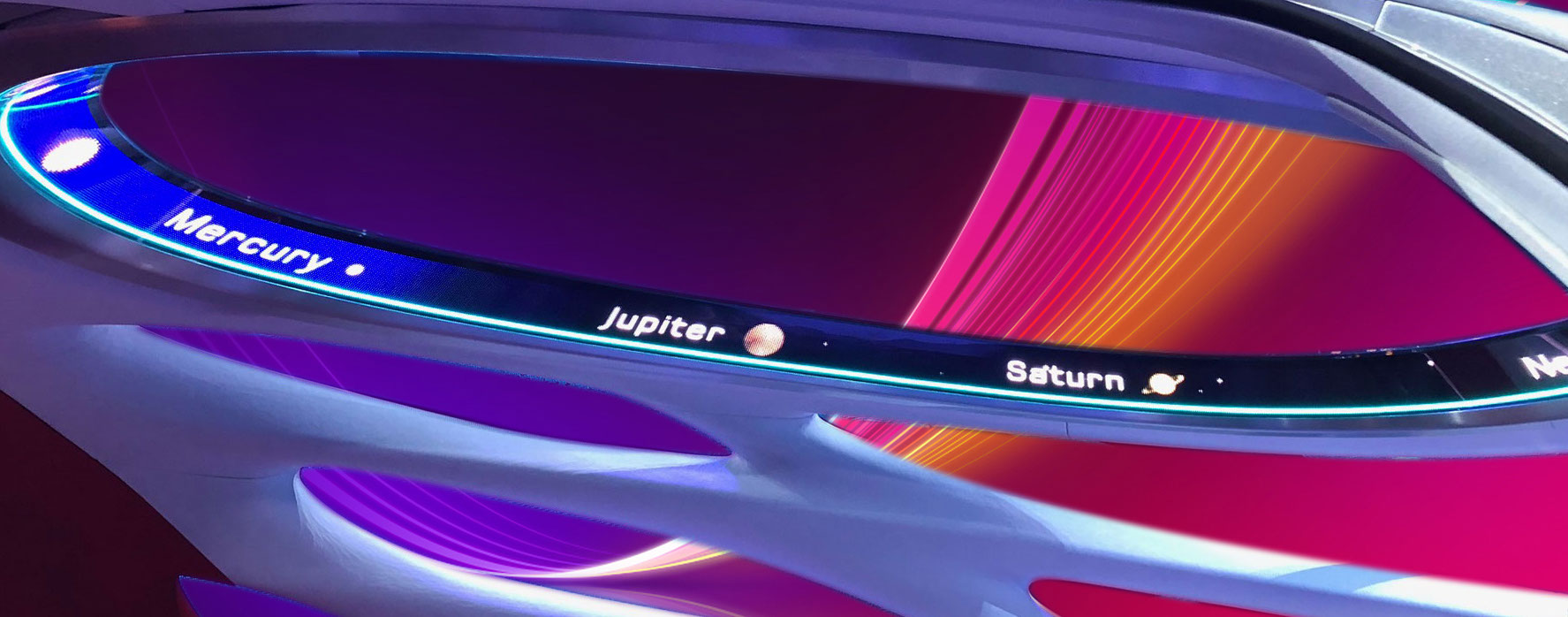 360 Halo Display Vison Urbanetic flexibles hochauflösendes LED Display